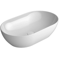 Раковина GSI Pura 883411 накладная, 60x37 см, Bianco lucido (Белый глянец)
