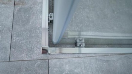 душевой уголок timo altti 90×90 altti-619c профиль хром, стекло прозрачное
