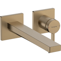Смеситель для раковины Hansgrohe Tecturis E 73051140 встраиваемый, с выпуском, бронза