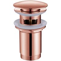 Донный клапан Abber AF0010RG click-clack, розовое золото