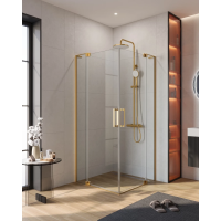 Душевой уголок Cezares Slider SLIDER-A-2-100/110-C-BORO 100-110x100-110 см, профиль золотой матовый, стекло прозрачное Душевой уголок Cezares Slider SLIDER-A-2-100/110-C-BORO 100-110x100-110 см, профиль золотой матовый, стекло прозрачное