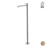 Смеситель Newform X-STEEL 316 69618EX.59.098 для раковины, напольный, излив 28 см., наружная часть, PVD Brushed pale gold
