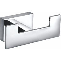 Крючок Wonzon & Woghand Flat WW-9725 двойной, для ванны, хром