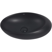 Раковина 49x31 см Abber Bequem AC2107MB, цвет черный матовый