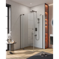 Душевой уголок Cezares Slider SLIDER-AH-1-100-80/90-C-GM 80-90x99,5 см, профиль оружейная сталь матовый, стекло прозрачное Душевой уголок Cezares Slider SLIDER-AH-1-100-80/90-C-GM 80-90x99,5 см, профиль оружейная сталь матовый, стекло прозрачное