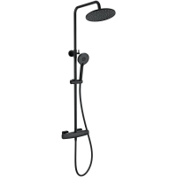 Душевая система Wonzon & Woghand Neo WW-B3035-A-MB 230 мм, с термостатом, черный матовый