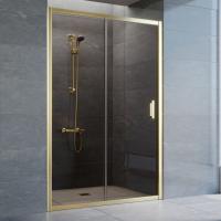 Дверь для душевой кабины в нишу Vegas Glass ZP 130 09 05 профиль золото, стекло, стекло бронза