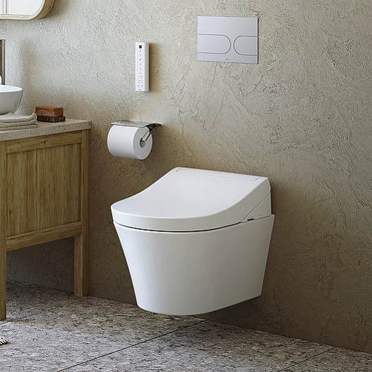 унитаз toto rg cw553ey подвесной, безободковый, для сиденья washlet rg lite, цвет: белый глянцевый унитаз toto rg cw553ey подвесной, безободковый, для сиденья washlet rg lite, цвет: белый глянцевый