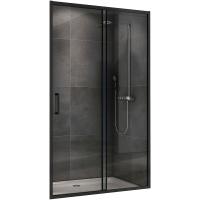 Душевая дверь Abber Schwarzer Diamant 120 AG30120B5 профиль черный, стекло прозрачное