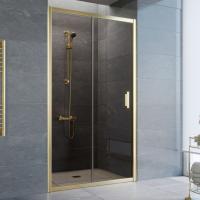 Дверь для душевой кабины в нишу Vegas Glass ZP 105 09 05 профиль золото, стекло, стекло бронза