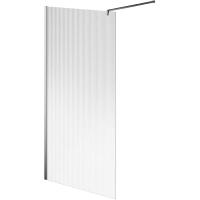 Душевая перегородка Kerama Marazzi Cristallo 100 CT.100.WI.CR профиль хром, стекло рифленое