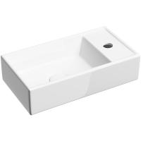 Раковина Ceramicanova Element CN6051L подвесная, чаша слева, 41.7х21.7 см, белая глянцевая