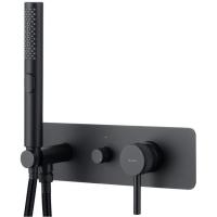Смеситель для душа Allen Brau Priority 5.31009-31 с внутренней частью, черный матовый