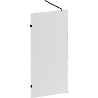 Душевая стенка Am.Pm X-Joy W94WI-90-F1-BTE, 90 см, со свободным входом, профиль черный матовый, стекло прозрачное
