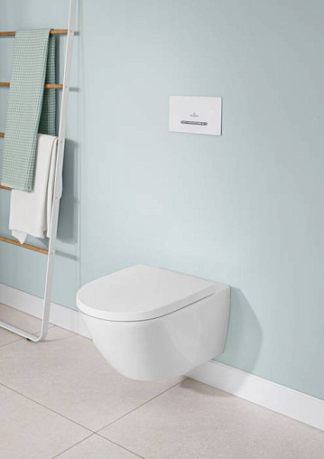 сиденье для унитаза villeroy & boch subway 3.0 8m42s101 альпийский белый