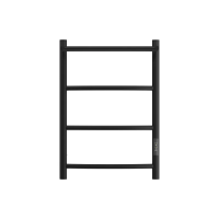 Полотенцесушитель Point Афина PN04846PB электрический, с полкой, 40x60 см, черный