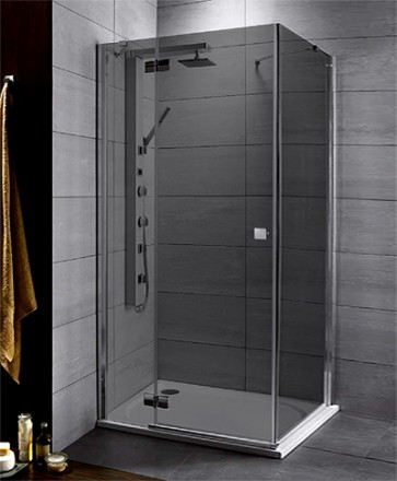 душевой уголок radaway almatea kdj 100 l×100 графитовое