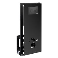 Система инсталляции для унитазов WasserKraft Glan 66TLT.010.ME.BL.MB01 с панелью смыва, черный матовый