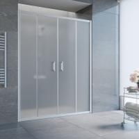 Дверь для душевой кабины в нишу Vegas Glass Z2P 180 07 10 профиль матовый хром, стекло сатин