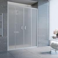 Дверь для душевой кабины в нишу Vegas Glass Z2P 170 07 10 профиль матовый хром, стекло сатин