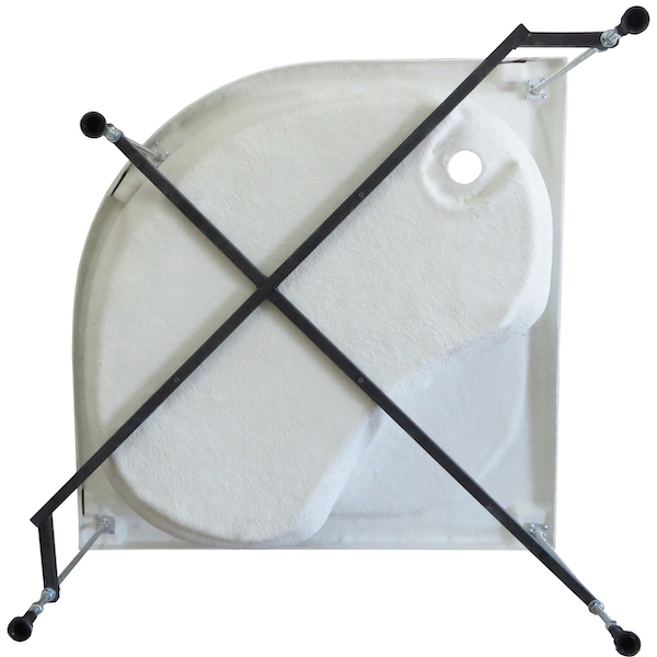 душевой поддон royal bath rb100bk 100×100 белый
