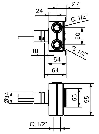 внутренняя часть fantini aa/27 44 00 y011a смесителя для раковины