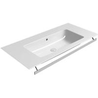 Раковина GSI Pura 8844111 подвесная, 100x50 см, Bianco lucido (Белый глянец)