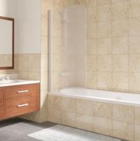 Шторка на ванну Vegas Glass EVux 75 01 10 профиль белый, стекло сатин