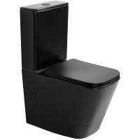 Унитаз компакт Abber Recхhteck AC1210TMB черный матовый с бачком и сиденьем Микролифт