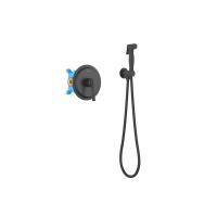 Гигиенический душ со смесителем Aquatek Классик AQ1519MB, черный матовый