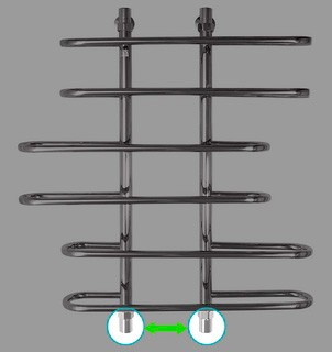 полотенцесушитель водяной energy aero 80x60