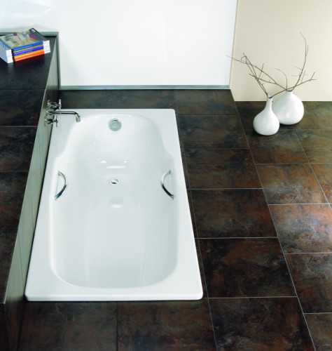 стальная ванна blb atlantica hg b80j 180x80 с отверстиями для ручек без гидромассажа с шумоизоляцией