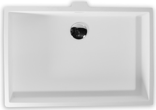 раковина montebianco castello uno 12113 встраиваемая, 54.5x36.5 см, белая