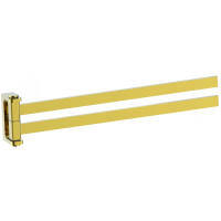 Полотенцедержатель Wonzon & Woghand Eclipse WW-9131-LG 37 см, поворотный, двойной, золотой