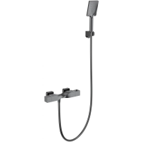 Термостат для душа Wonzon & Woghand WW-B2025-A-BGG с душевым гарнитуром, темный графит матовый Термостат для душа Wonzon & Woghand WW-B2025-A-BGG с душевым гарнитуром, темный графит матовый