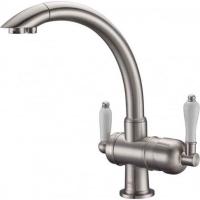 Смеситель для кухни ZorG Sanitary ZR 327 YF NICKEL