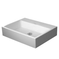 Duravit Vero Air Раковина 600мм, без перелива, с площадкой, без отв. под смеситель, на столешницу, белая