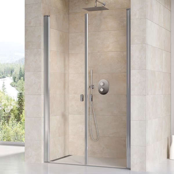 Дверь для душевой кабины Ravak Chrome CSDL2-110 0QVDCC0LZ1 профиль хром, стекло прозрачное