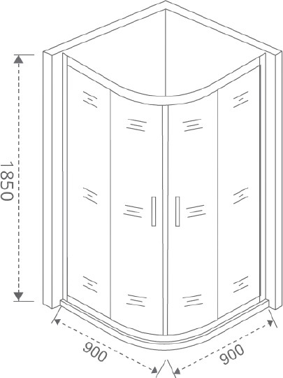 душевой уголок good door latte r-90-g-we