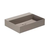 Azzurra Azzurra Elegance Squared Раковина подвесная/накладная, 60x45xH12,5 см, без отв., цвет: Tortora