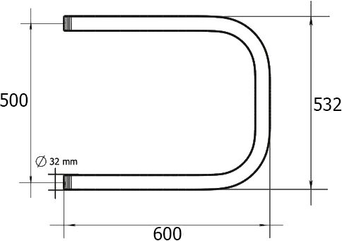 полотенцесушитель водяной terminus п-образный бш 500x600 4620768881602