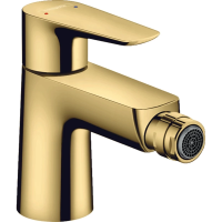 Смеситель Hansgrohe Talis E 71720990 для биде, с донным клапаном, полир. золото