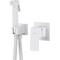 Гигиенический душ Abber Daheim AF8225W со смесителем, белый матовый