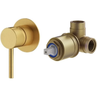 Смеситель для душа Plumberia Selection IXO KITXO1135OB встраиваемый, золотой матовый