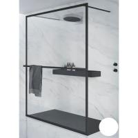 Душевая перегородка Riho Lucid GD401 90 G005029122 (GD309W000) профиль белый, стекло прозрачное