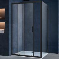 Душевой уголок Vincea Alpha 110x90 VSR-3AL9011CLB профиль черный, стекло прозрачное