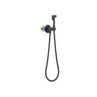 Гигиенический душ со смесителем Aquatek Бетта AQ1023MB, черный матовый