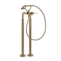 Смеситель для ванны Gessi Venti20 65128#726, напольный, цвет: Warm Bronze Br. PVD