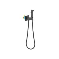 Гигиенический душ со смесителем Aquatek Лира AQ1025MB, черный матовый