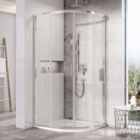 Душевой уголок Ravak Blix Slim BLSCP4-90 X3BM70C00Z1 профиль хром+Transparent